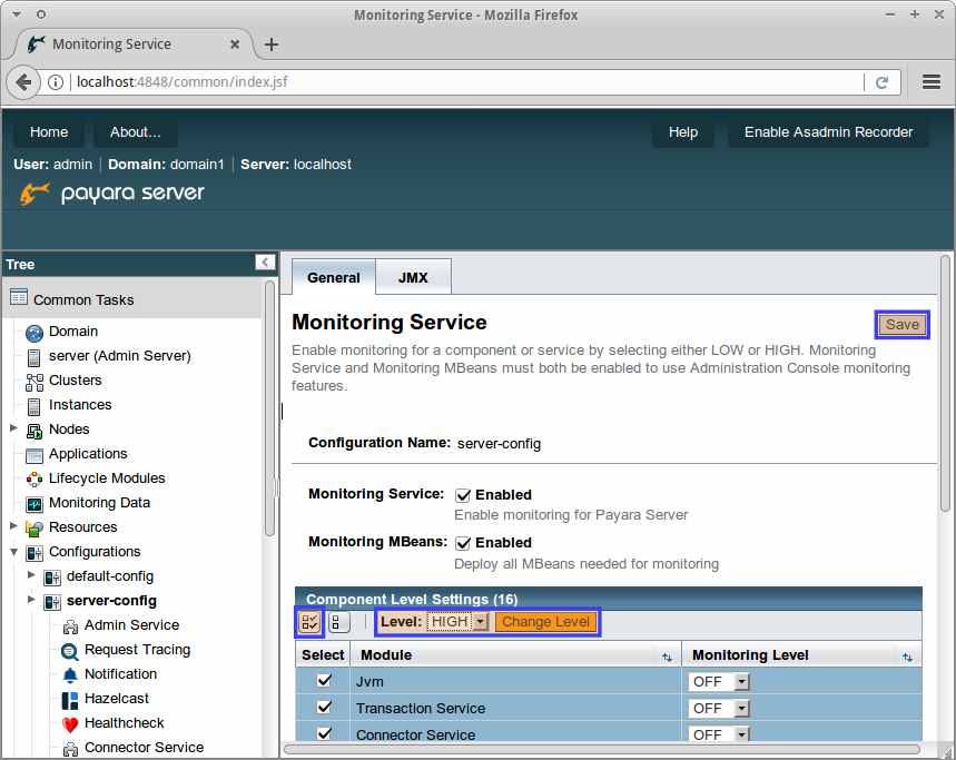 Enable JMX Monitoring · Payara Docs