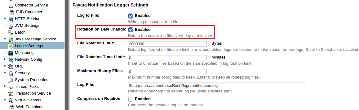 Notification Logging · Payara Docs