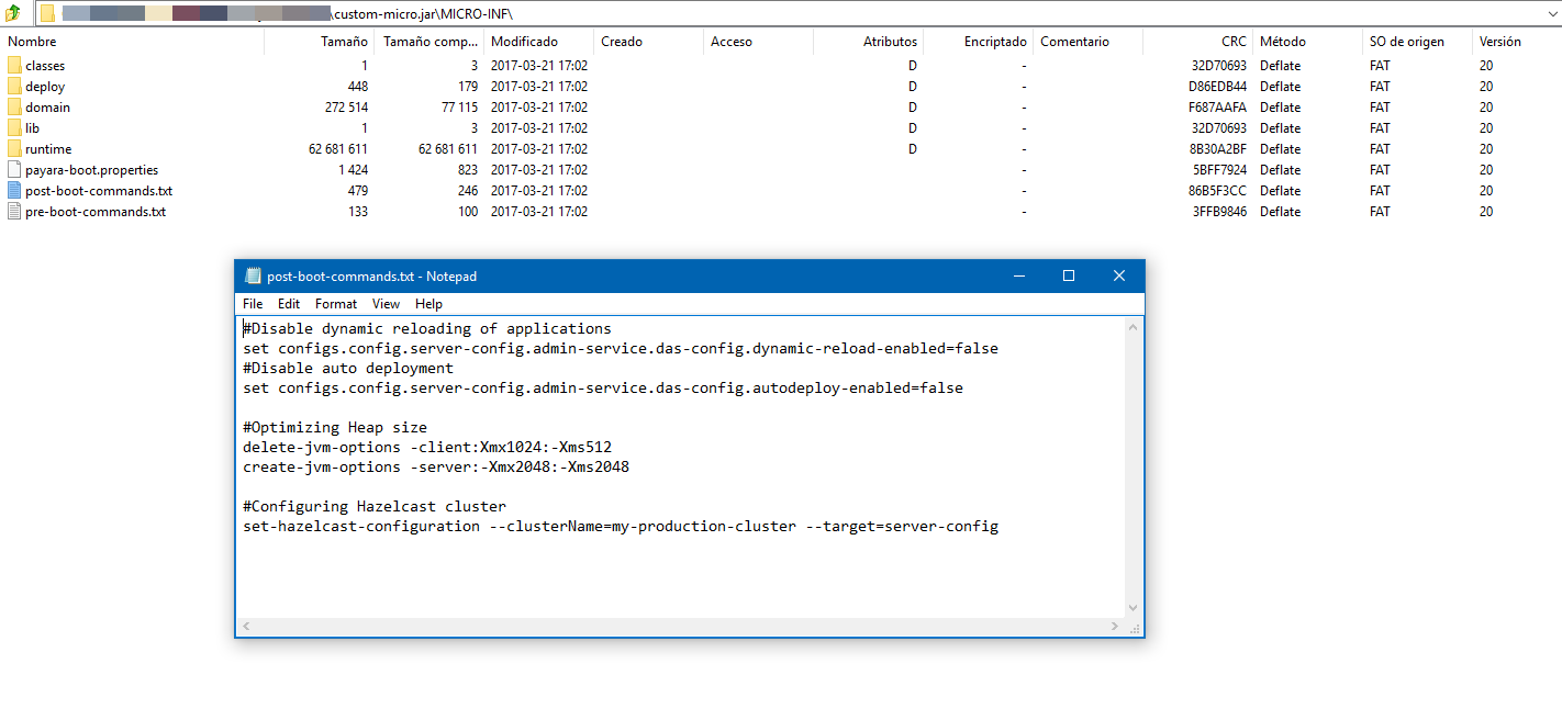 Container Jars With Script Pre and Post Boot Scripts · Payara Docs